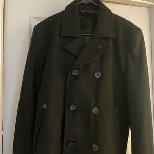 Black Men’s Pea Coat